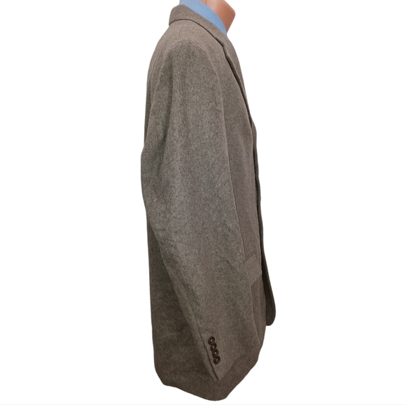 Mens Oscar de la Renta Wool Cashmere Blend 3 Button Sport Coat Size 41 Regular - Picture 4 of 12